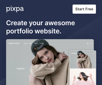 Create your awesome portfolio website through pixpa.com