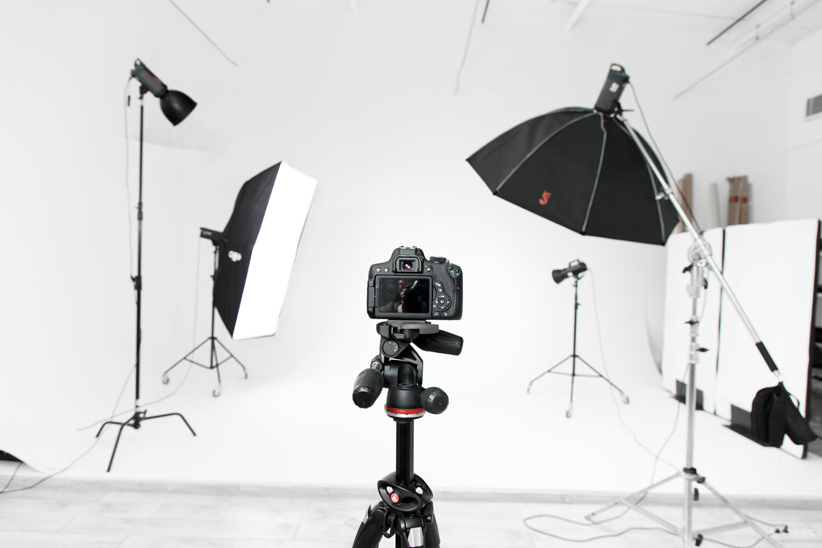 Camera Equipment on Professional Photoshoot Set
