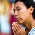 woman praying