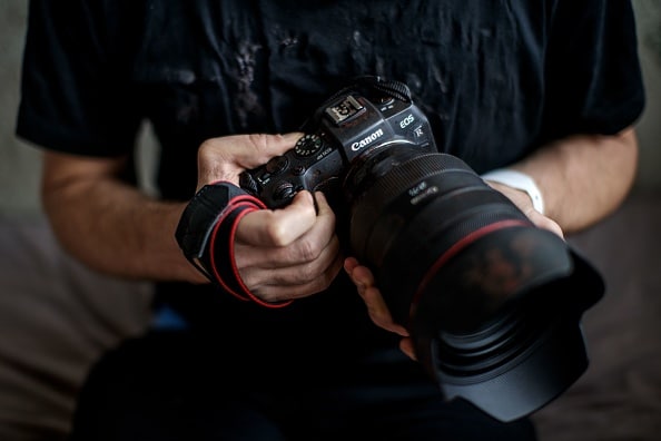 close up of camera