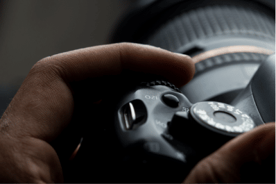 Close up of camera