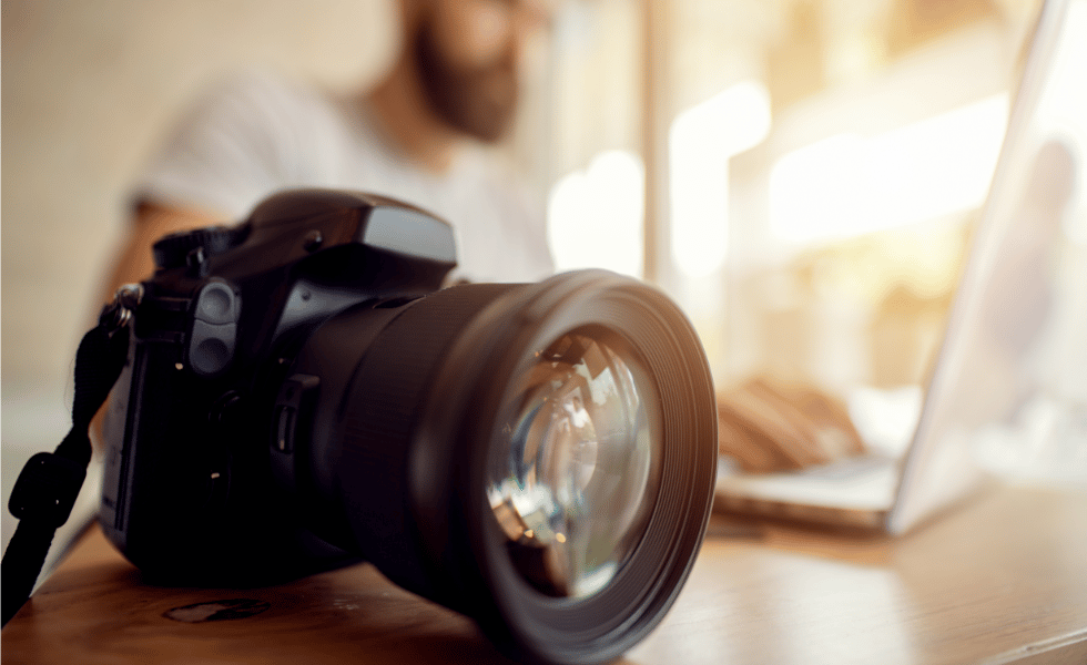 camera lens close up