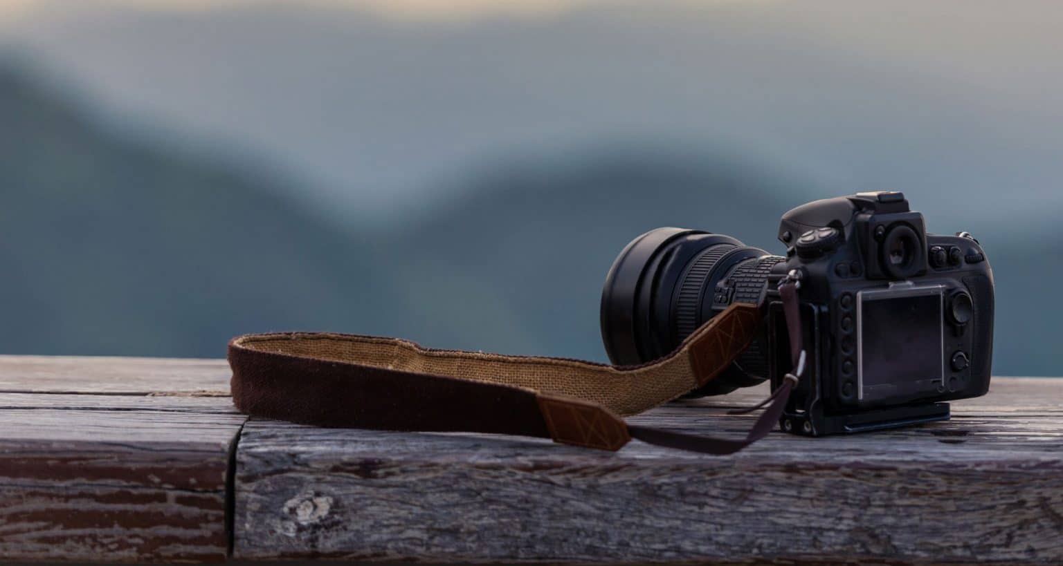 camera overlooking mountains